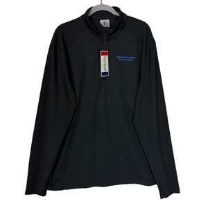 Clique Pullover Mens 2XL Black 1/4 Zip Dell Technologies Logo